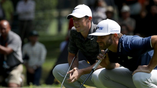 Rory McIlroy a Dustin Johnson