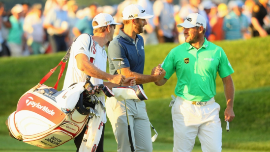 Lee Westwood a Dustin Johnson