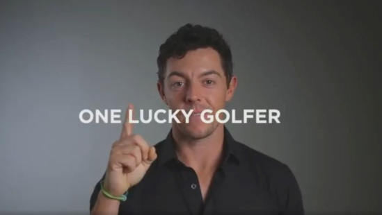 Rory McIlroy trick shot