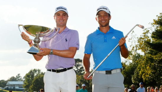 Justin Thomas a Xander Schauffele