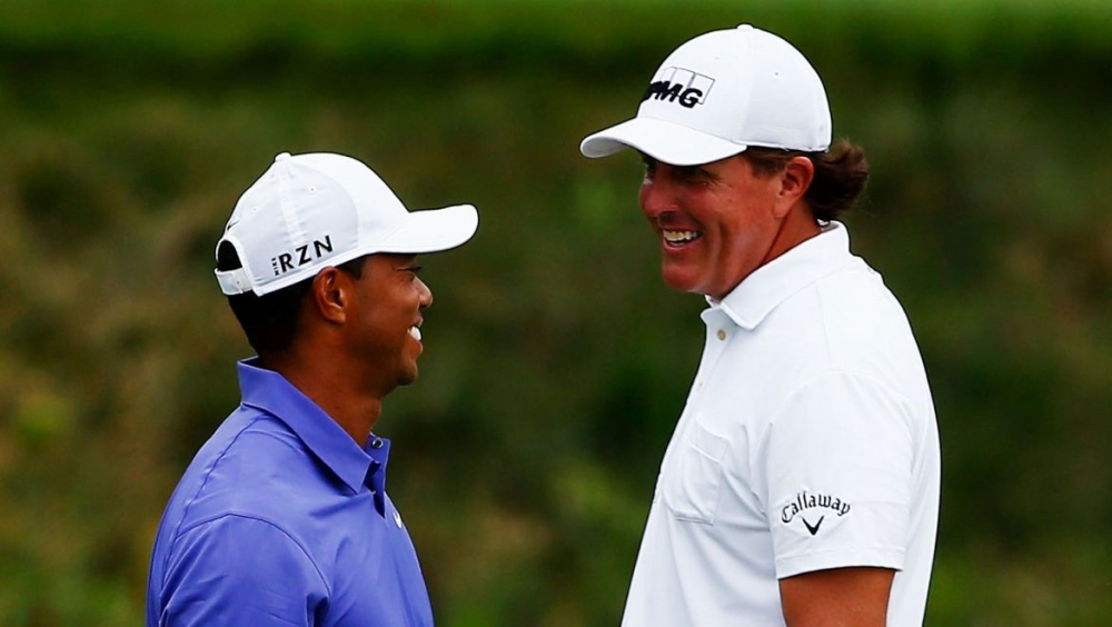 Tiger Woods a Phil Mickelson