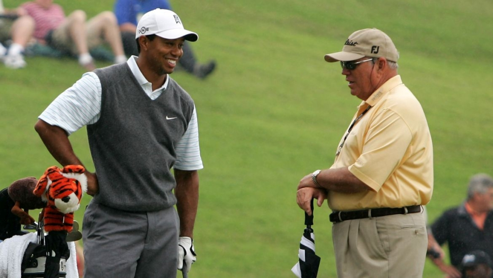 Tiger Woods a Butch Harmon