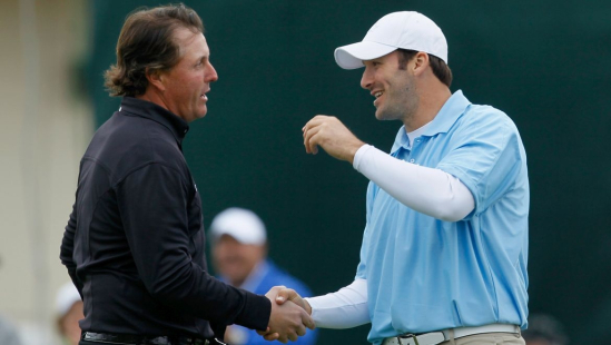 Phil Mickelson a Tony Romo