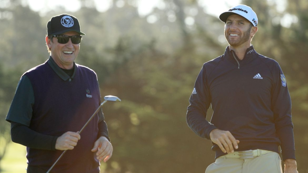 Dustin Johnson a Wayne Gretzky