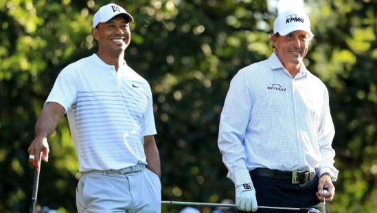 Tiger Woods a Phil Mickelson