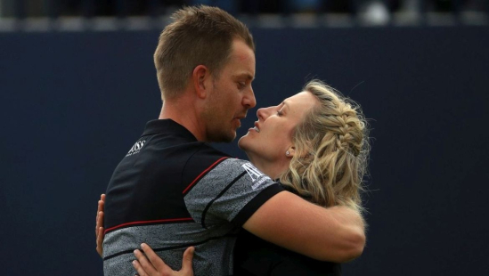 Henrik Stenson se svou ženou Emmou