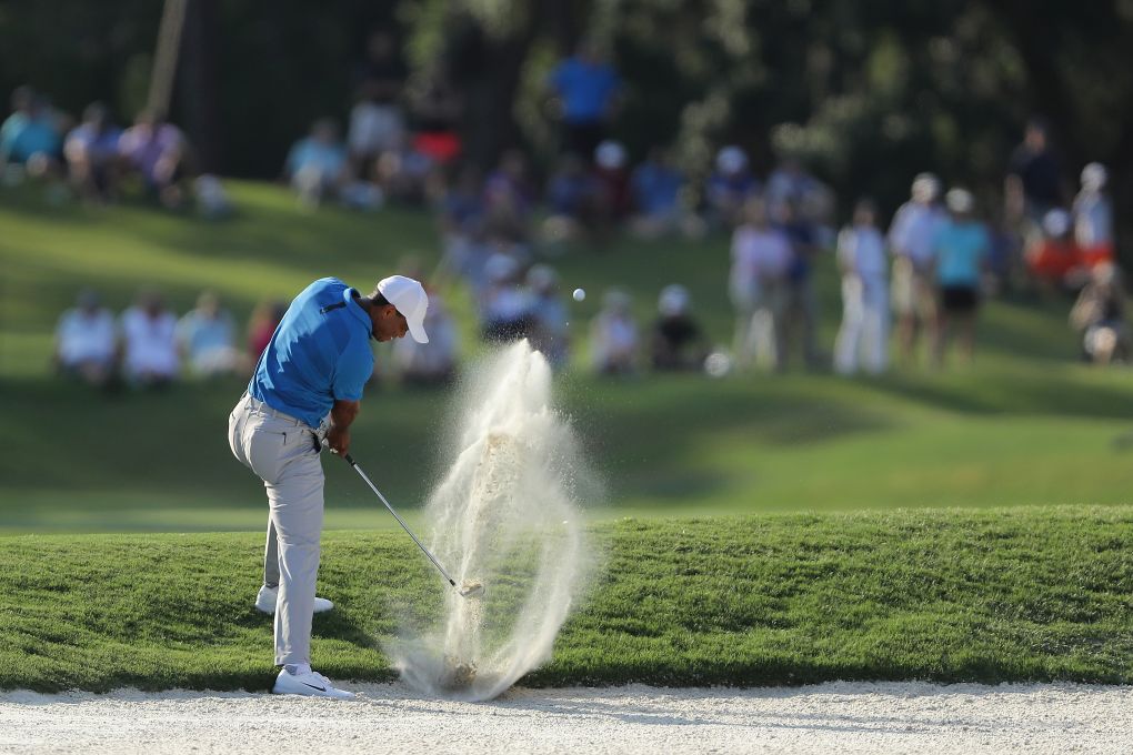 Tiger Woods během 1. kola The Players 2018.