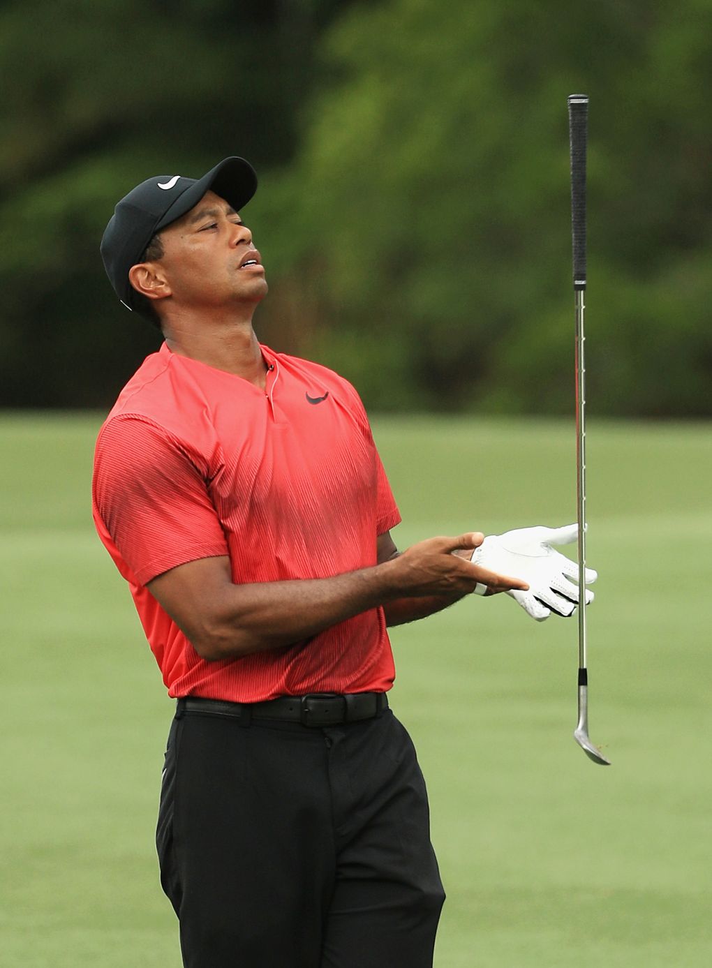 Tiger Woods během finálového kola The Players 2018.