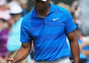 Tiger Woods během 1. kola The Players 2018.