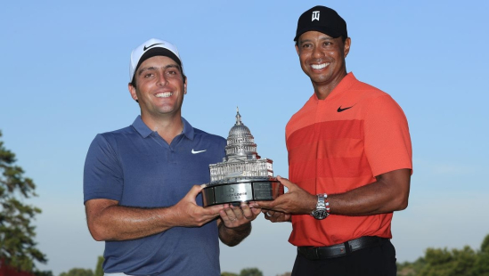 Francesco Molinari a Tiger Woods