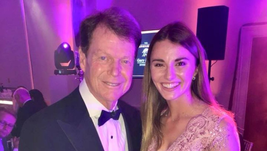 Klára Spilková a Tom Watson