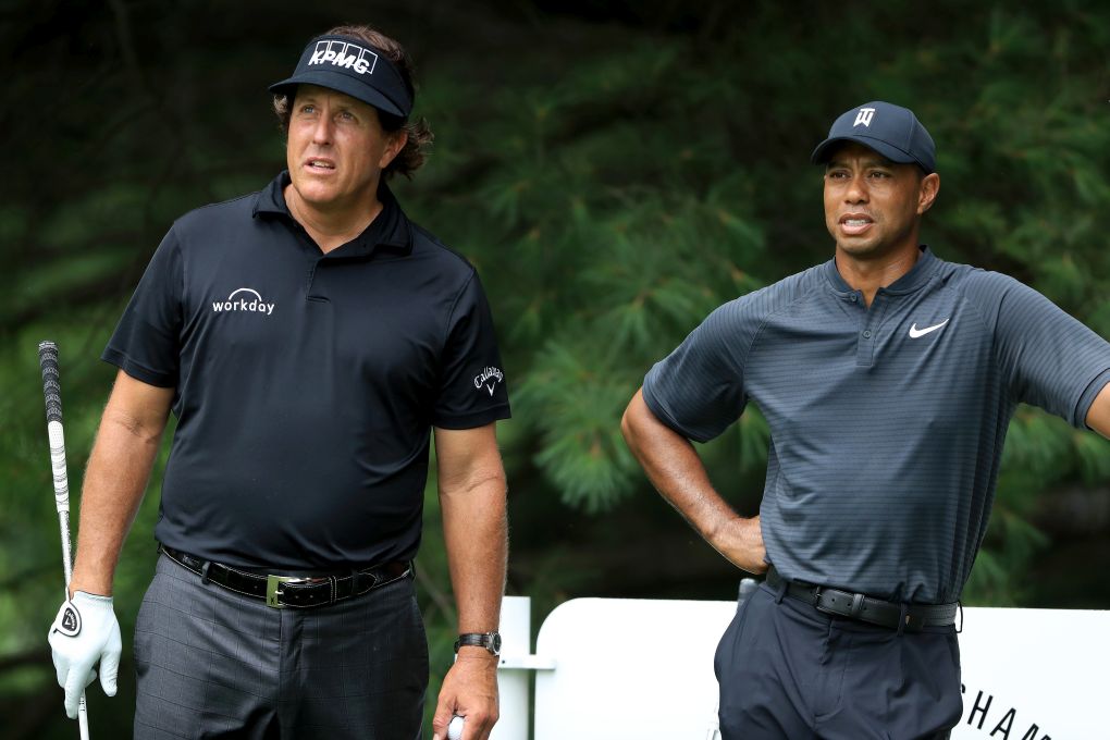 Tiger Woods a Phil Mickelson