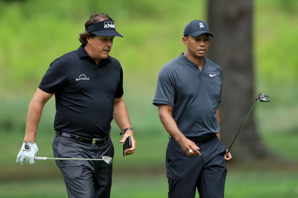 Tiger Woods a Phil Mickelson