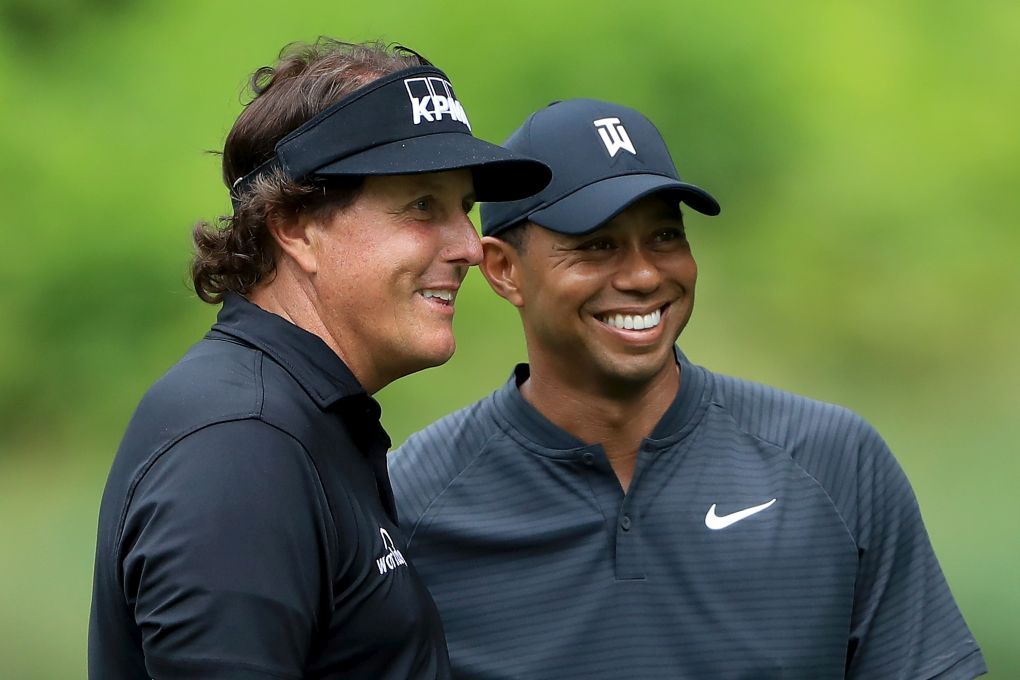 Tiger Woods a Phil Mickelson