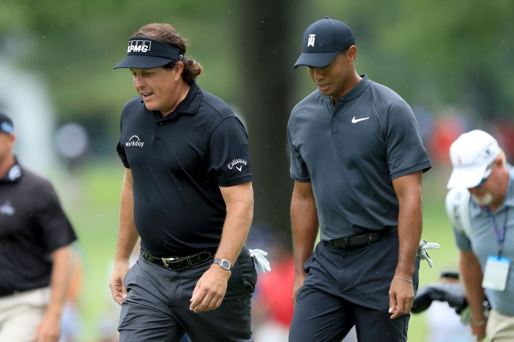 Tiger Woods a Phil Mickelson