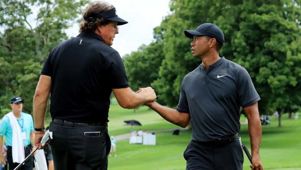 Tiger Woods a Phil Mickelson