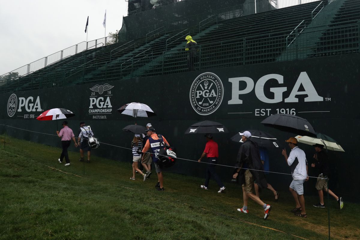 Momentka z 2. kola PGA Championship v Baltusrolu.