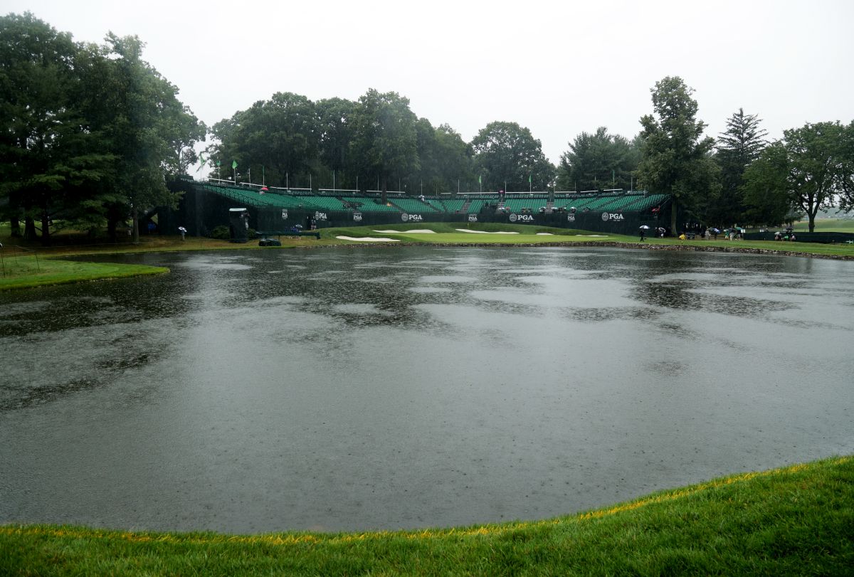 Momentka z 2. kola PGA Championship v Baltusrolu.