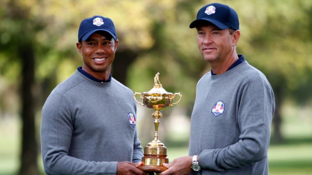 Tiger Woods a Davis Love III