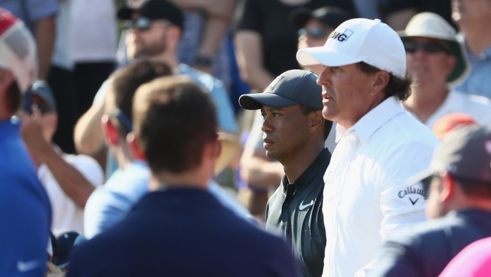 Tiger Woods a Phil Mickelson Tiger Woods a Phil Mickelson