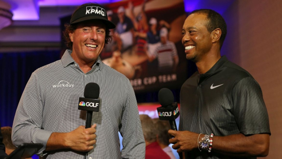 Phil Mickelson a Tiger Woods