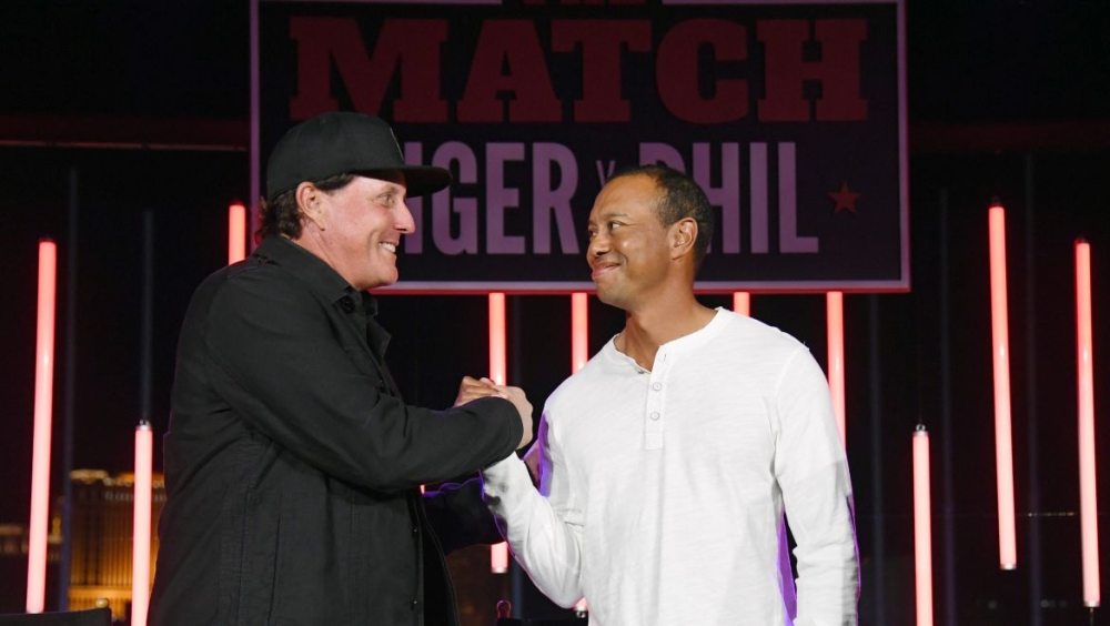 Phil Mickelson a Tiger Woods