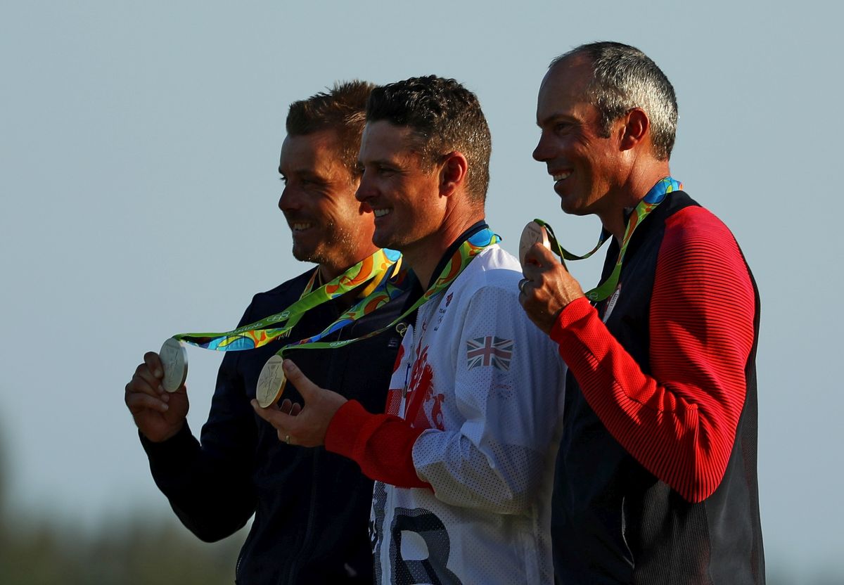 Justin Rose, Henrik Stenson a Matt Kuchar