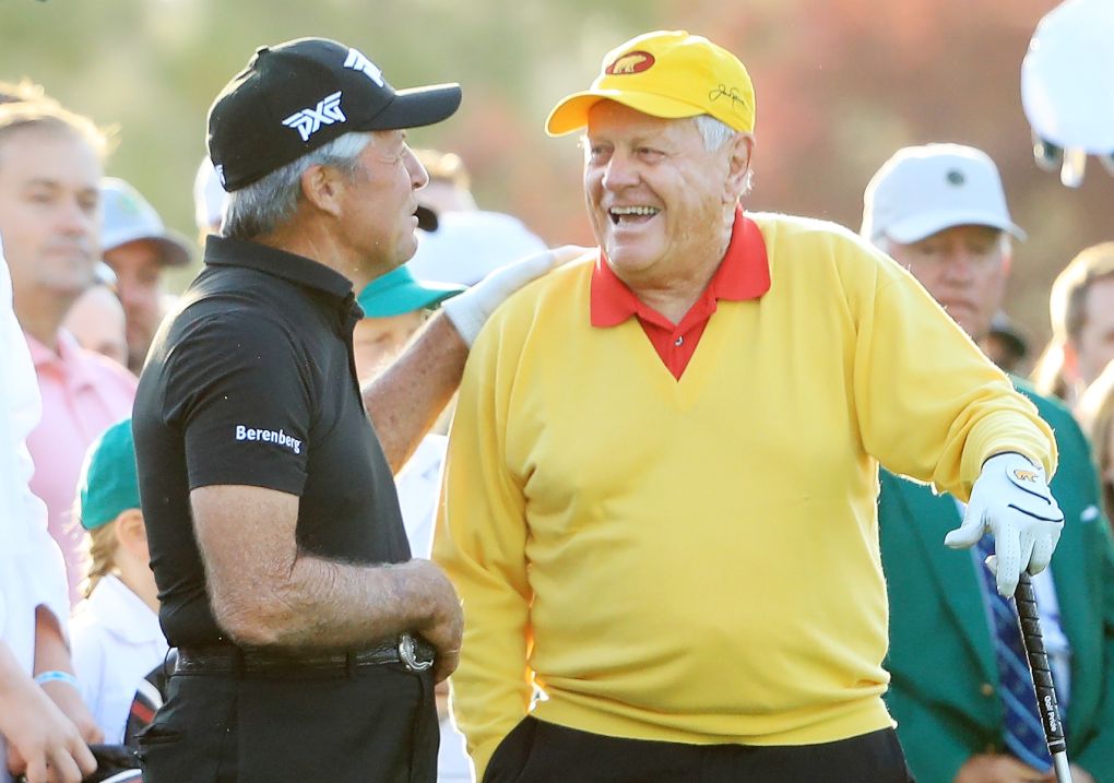 Jack Nicklaus a Gary Player na Masters 2019