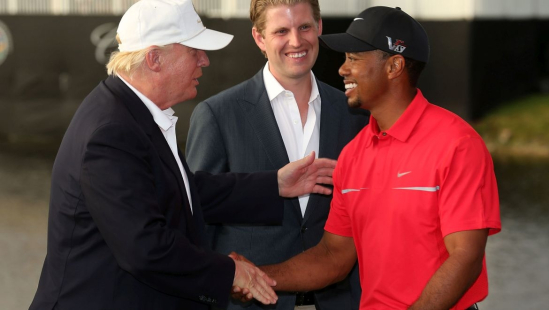 Tiger Woods a Donald Trump