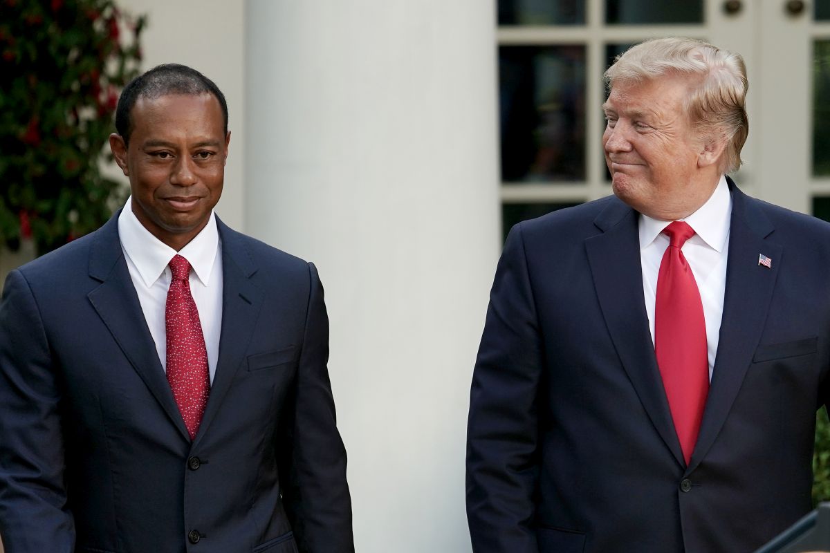 Tiger Woods a Donald Trump