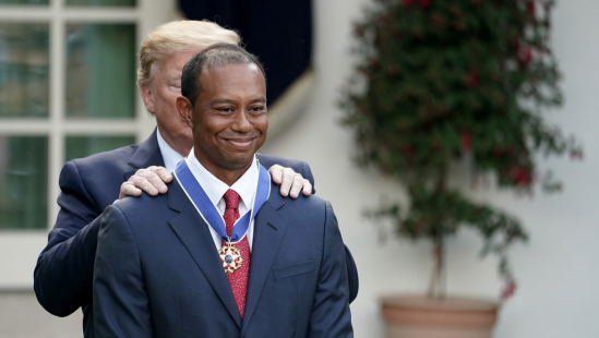 Tiger Woods a Donald Trump