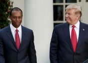 Tiger Woods a Donald Trump