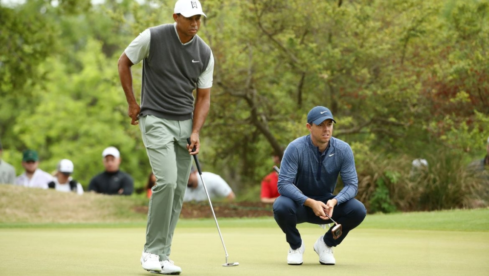 Tiger Woods a Rory McIlroy