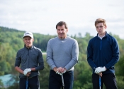 Sir Nick Faldo s českými juniroy