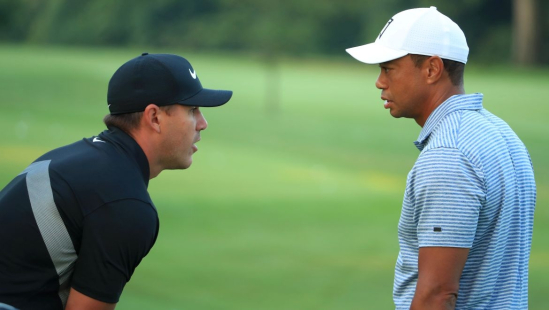 Tiger Woods a Brooks Koepka
