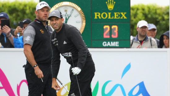 Lee Westwood a Sergio García