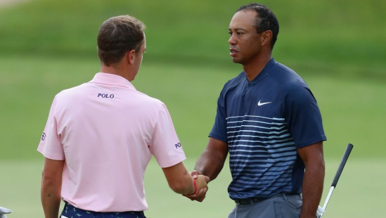 Tiger Woods a Justin Thomas