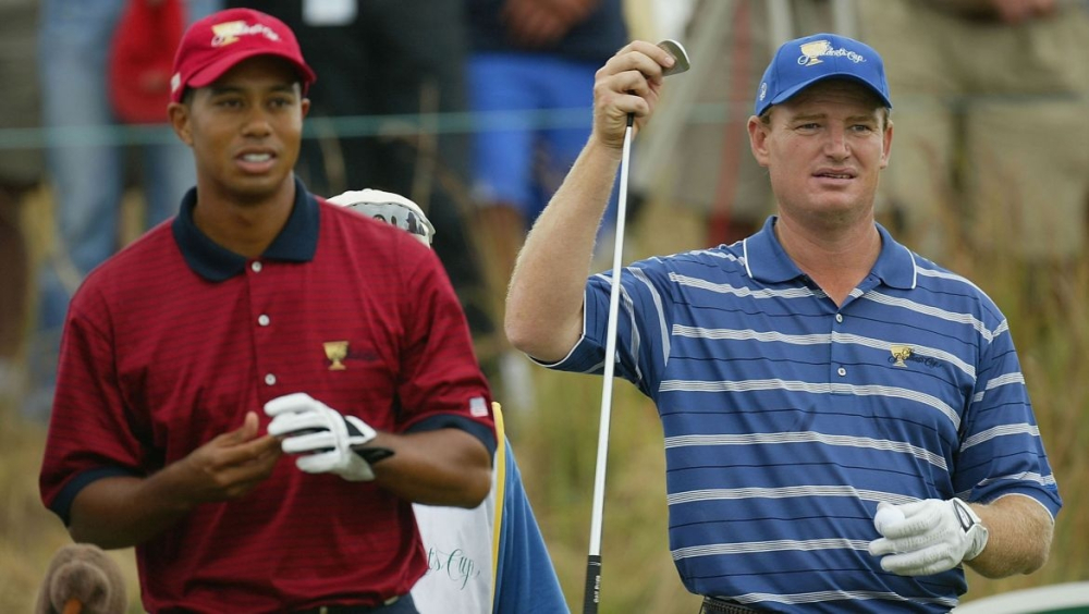 Tiger Woods a Ernie Els