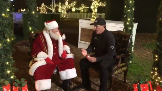 Phil Mickelson a Santa