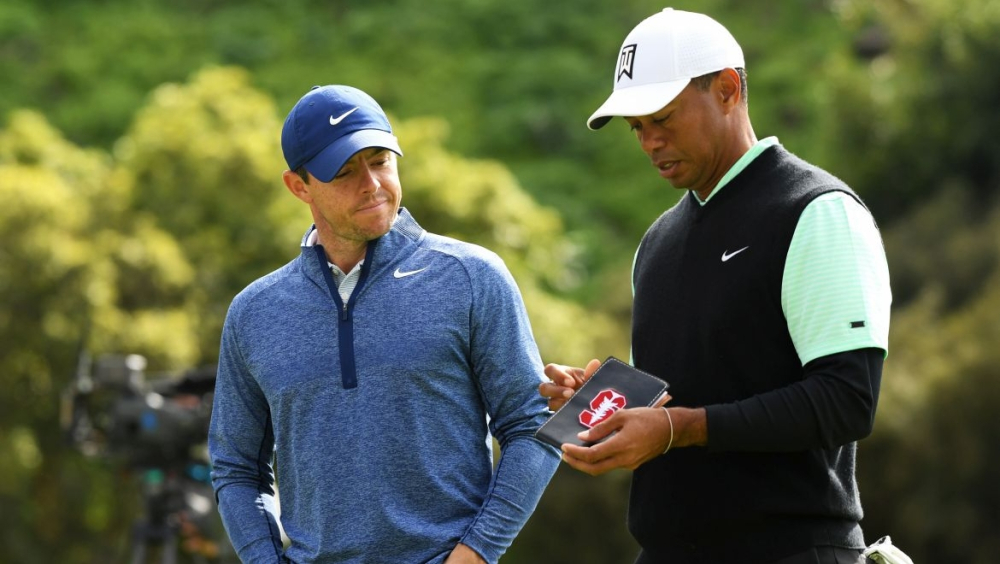 Tiger Woods a Rory McIlroy