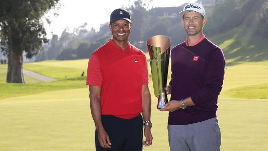 Adam Scott a Tiger Woods