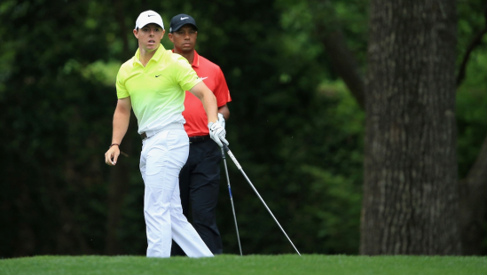 Tiger Woods a Rory McIlroy