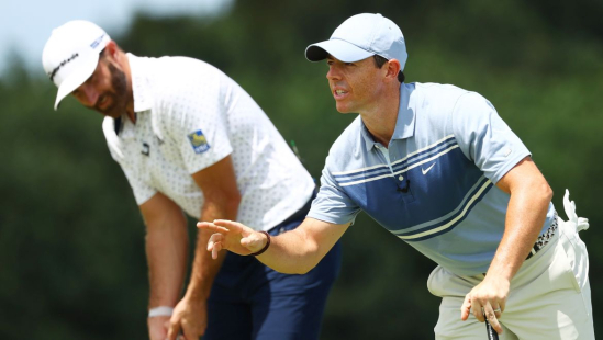 Rory McIlroy a Dustin Johnson