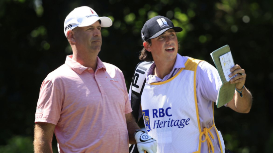 Stewart Cink a jeho syn a caddie Reagan