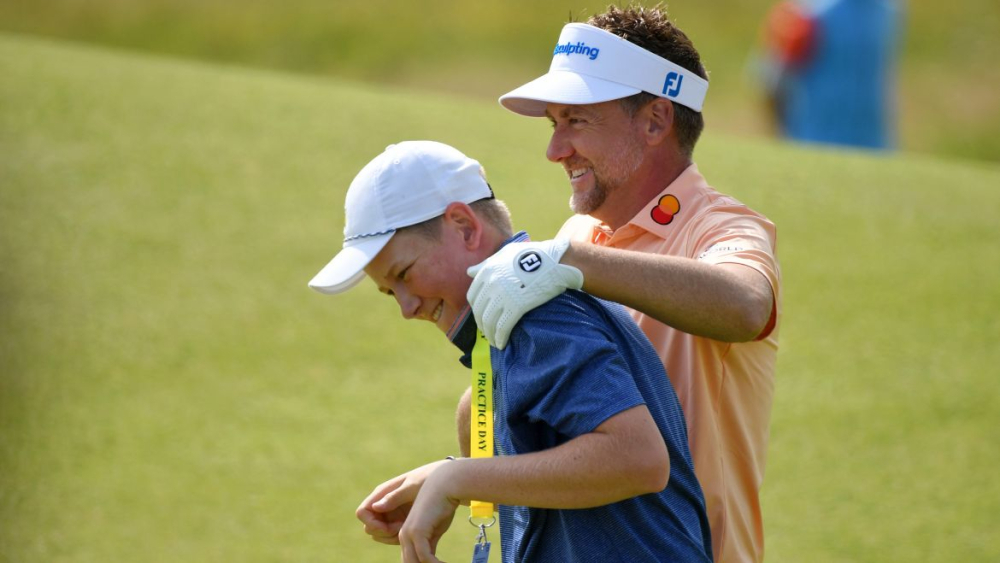 Ian Poulter a jeho syn Luke