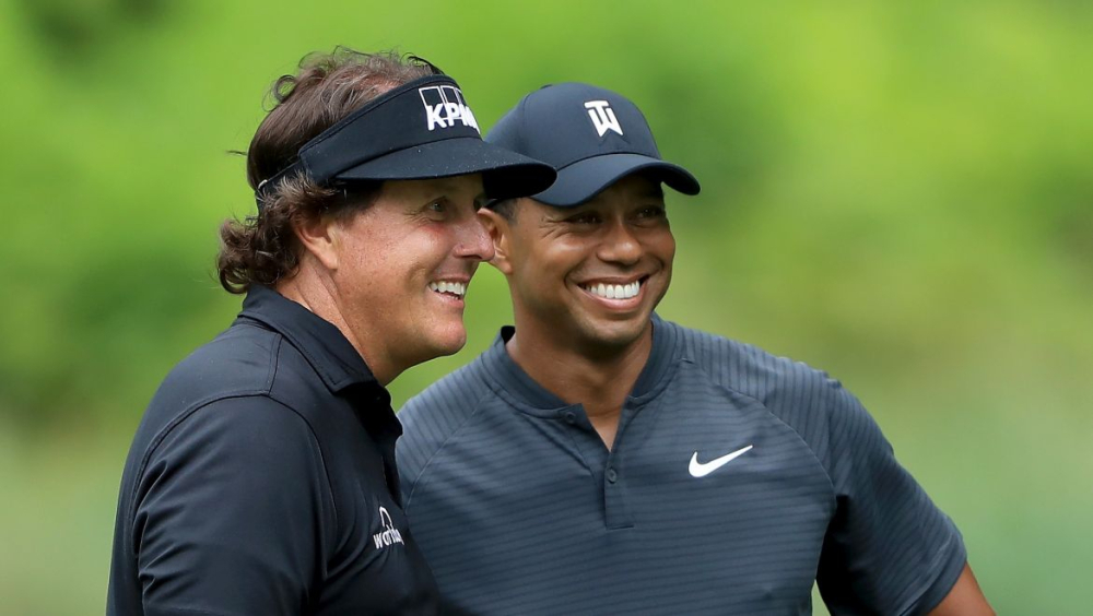 Phil Mickelson a Tiger Woods