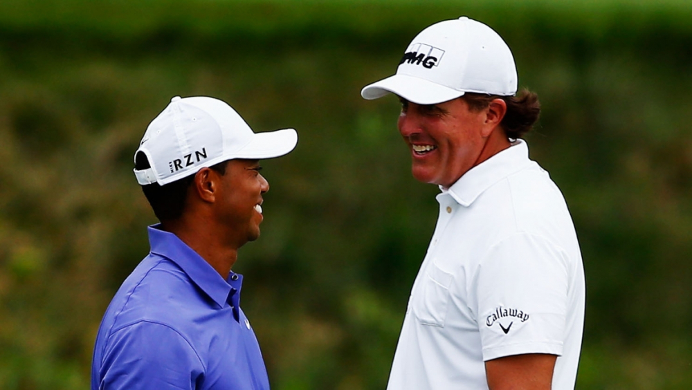 Tiger Woods a Phil Mickelson