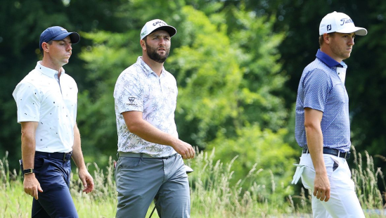 Rory McIlroy, Jon Rahm a Justin Thomas