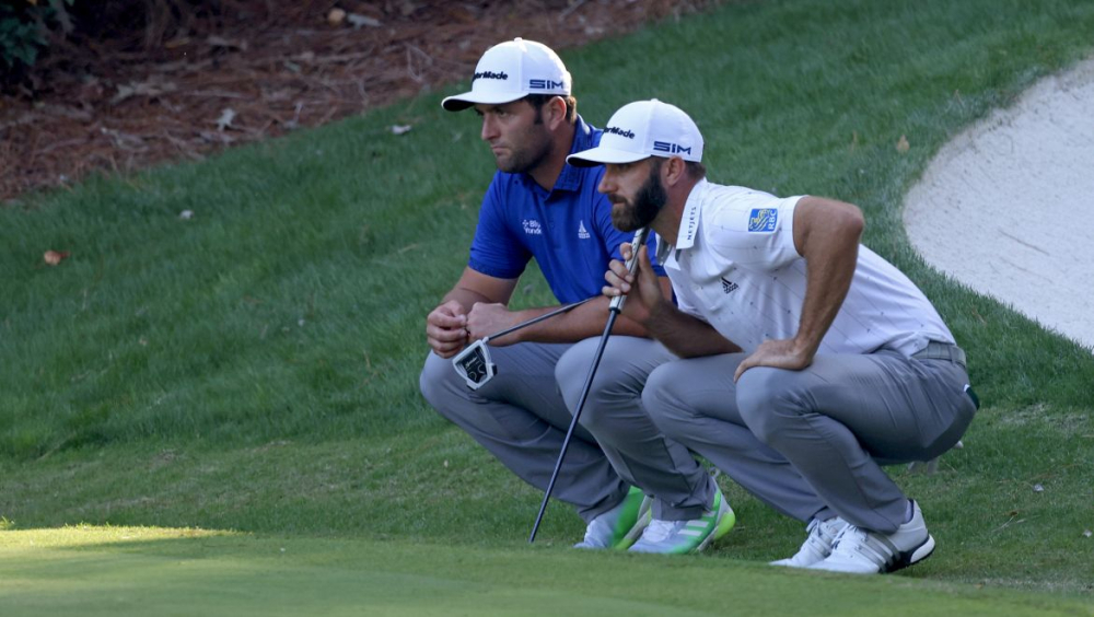 Jon Rahm a Dustin Johnson