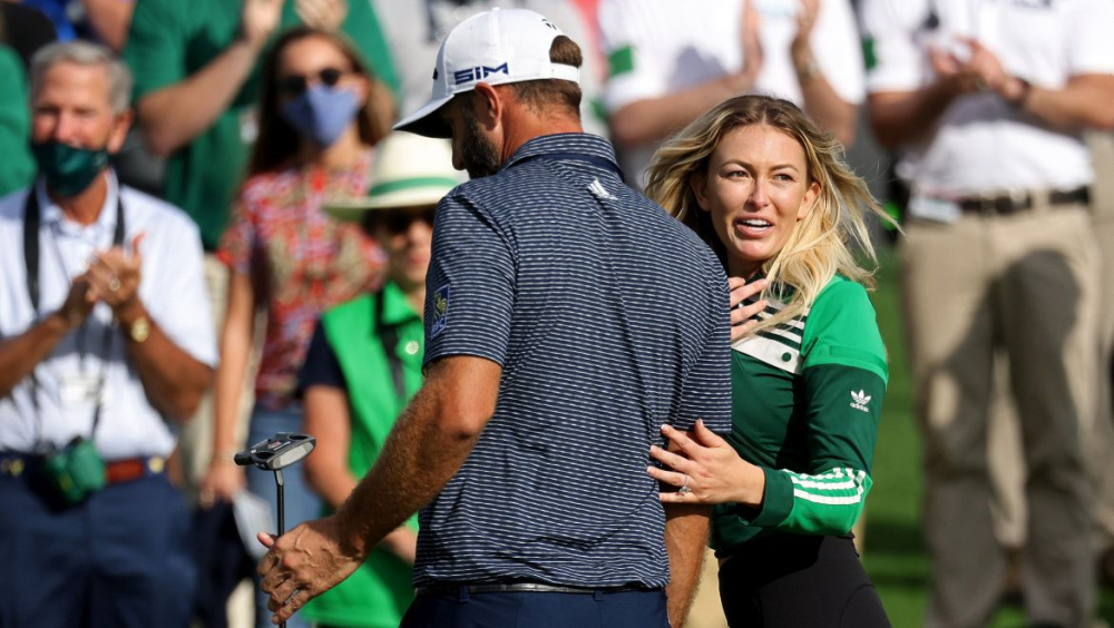 Paulina Gratzky a Dustin Johnson